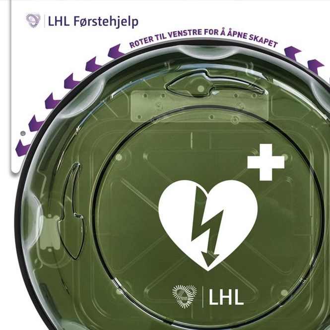 Hovedbilde Rotaid SOLID PLUS LHL skap til hjertestarter ...
